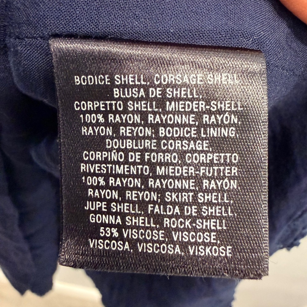 Edme & Esyllte Anthropologie Womens S Navy Blue Pockets Drawstring Mini Dress - Picture 3 of 5